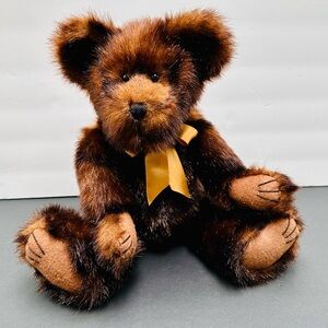 Boyds Bears Furley Bearsdale Minky Brown 16" Heirloom Plush Jointed Teddy